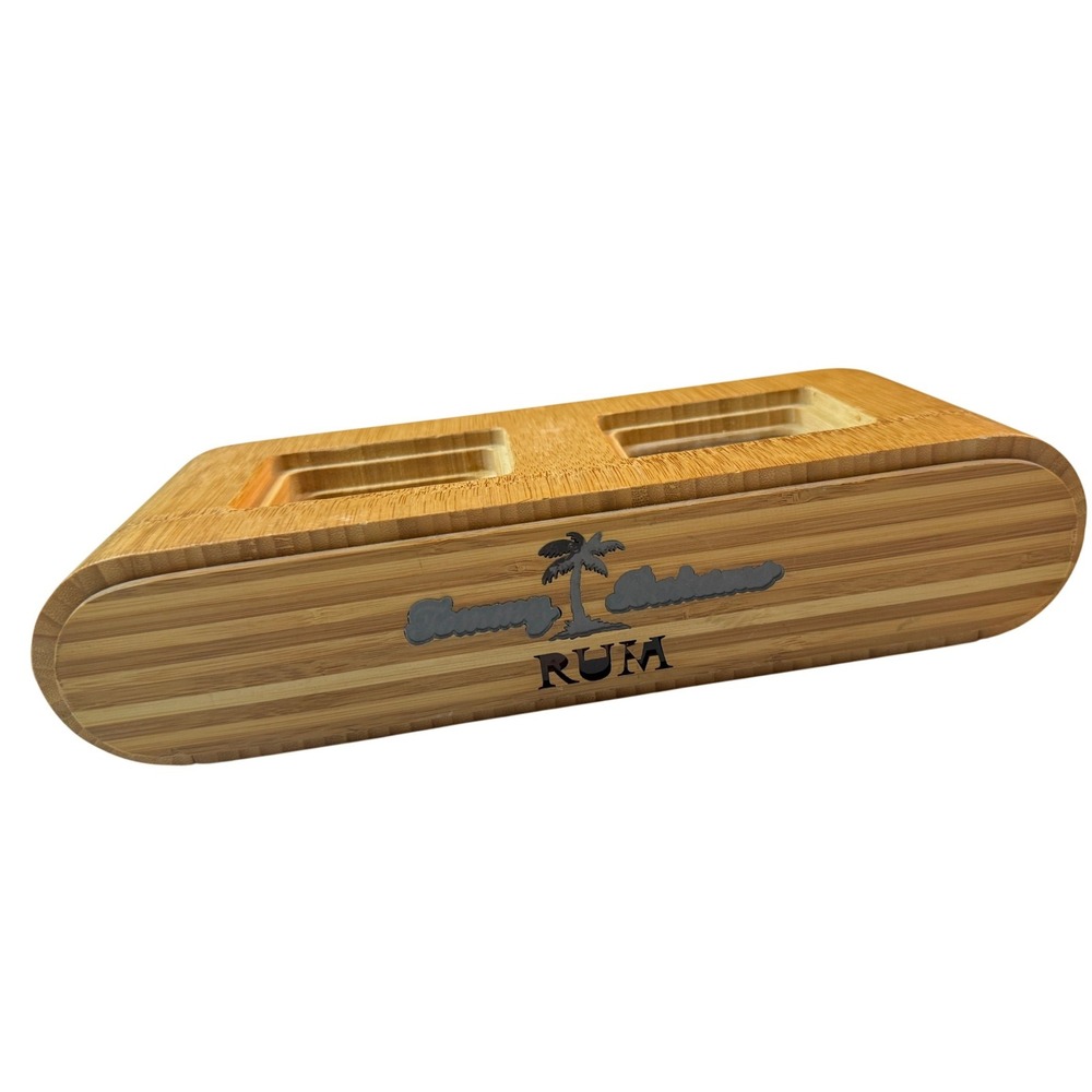 Tommy Bahama Tiki Bar Bamboo Light Up Display Shelf Tropical Island Ltd‎ Edition